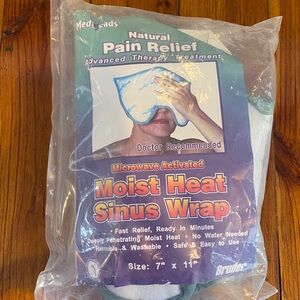 Moist Heat Sinus Wrap - Blue and White
